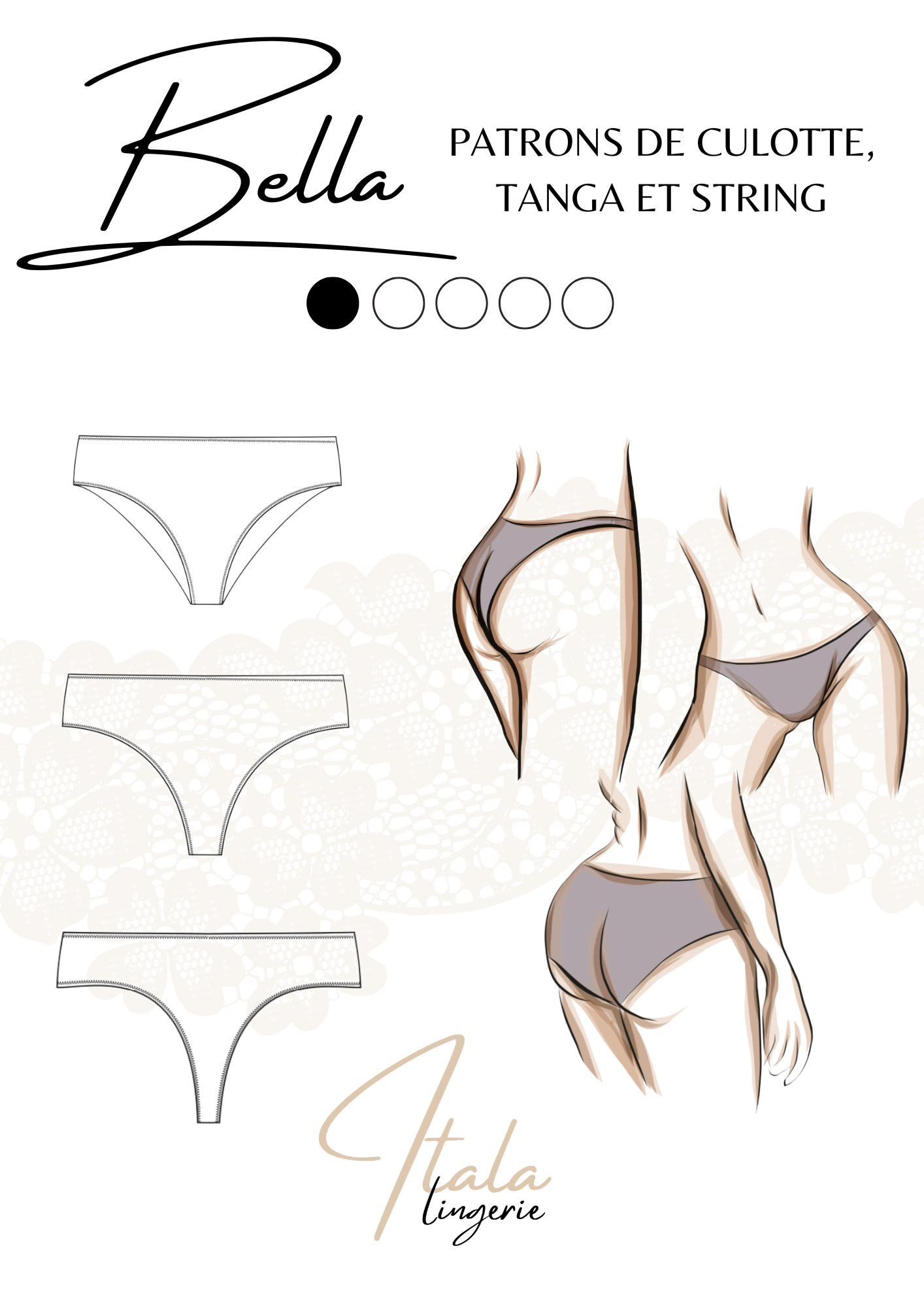 Pack prenium - 13 Patrons de couture lingerie