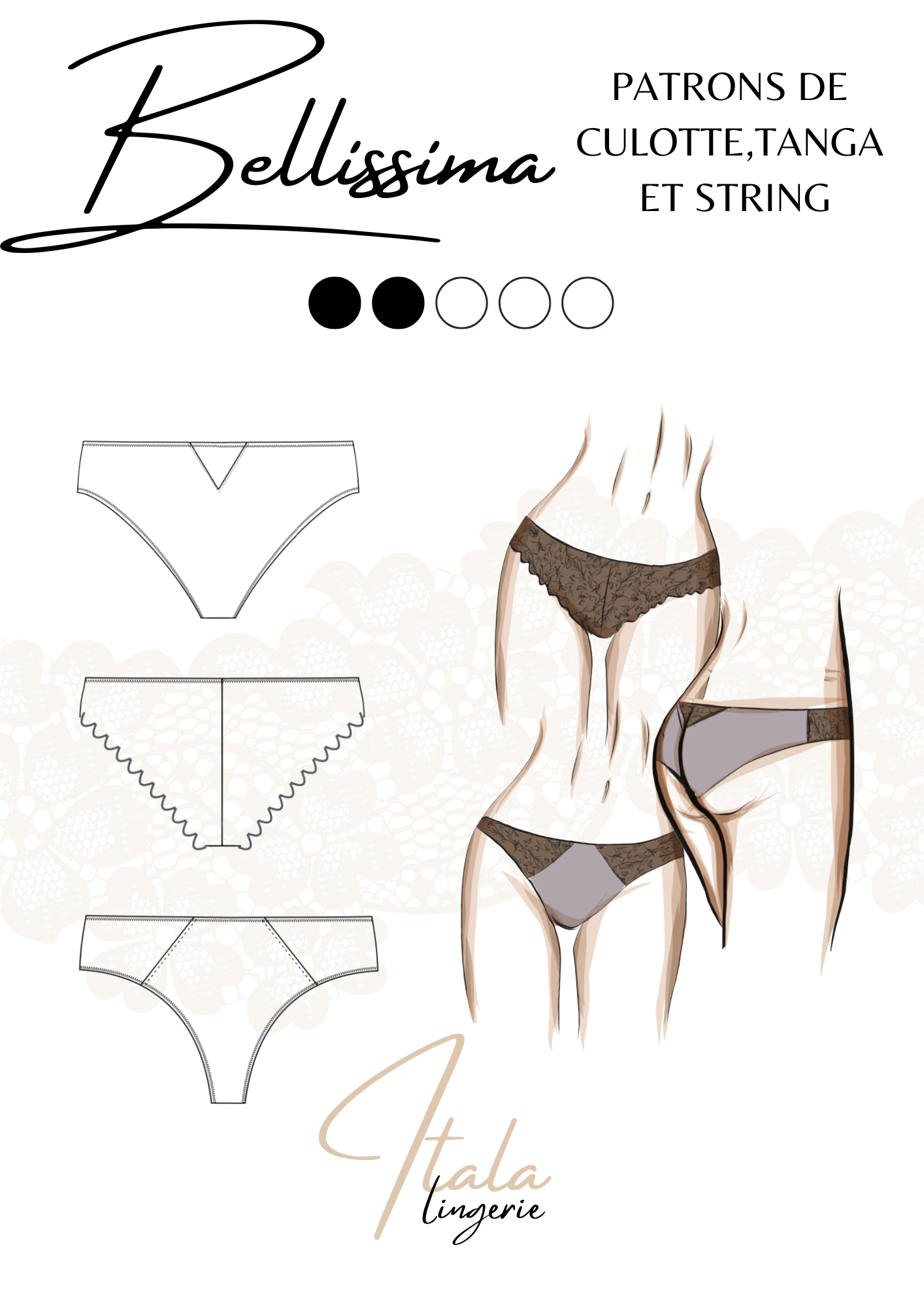 Pack prenium - 13 Patrons de couture lingerie