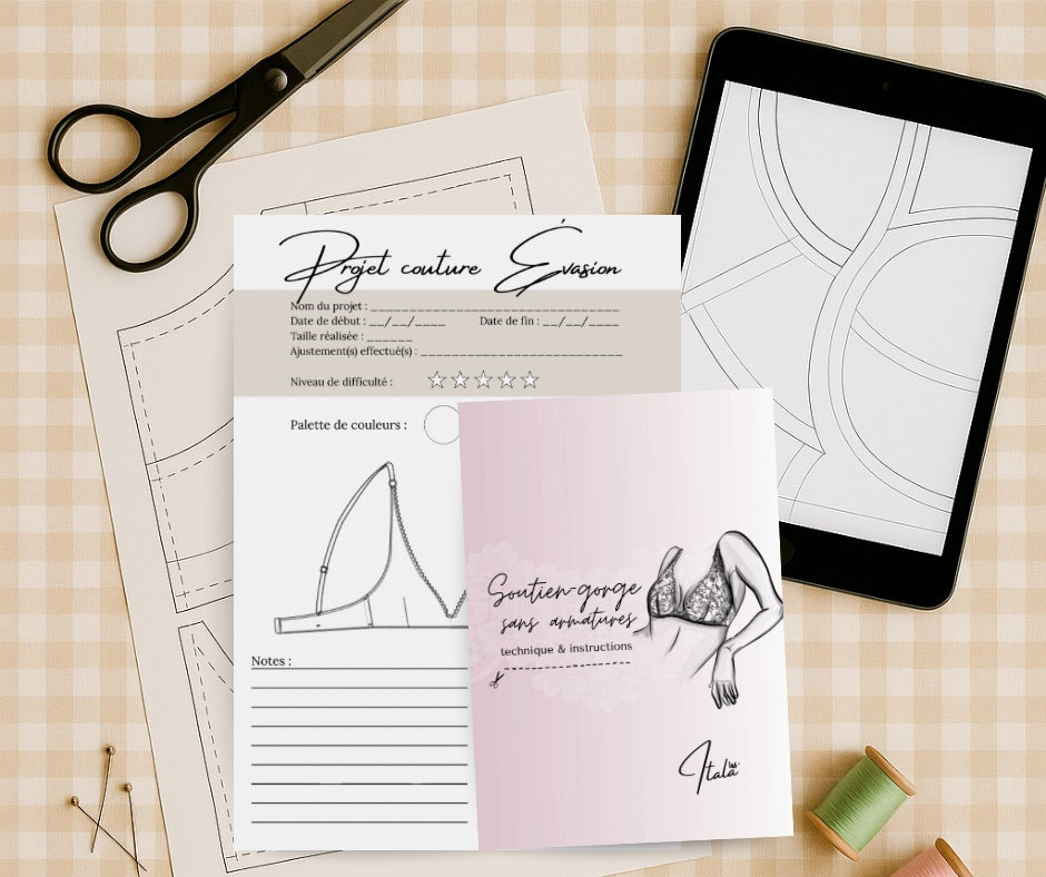 Patron PDF (A4) - Soutien-gorge sans armatures ÉVASION