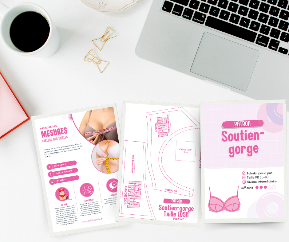 Patron PDF (A4) - Soutien-gorge à armatures