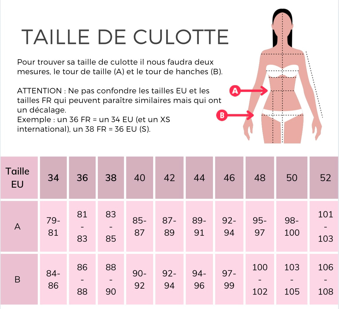 Patrons PDF (A4) - Culotte, string et tanga BELLISSIMA