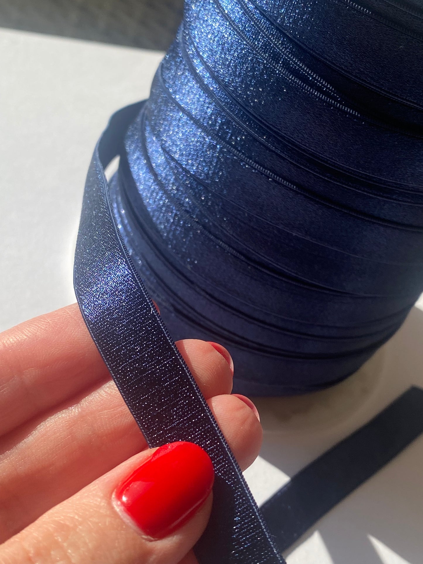 Bretelle soutien-gorge 12mm - Marine