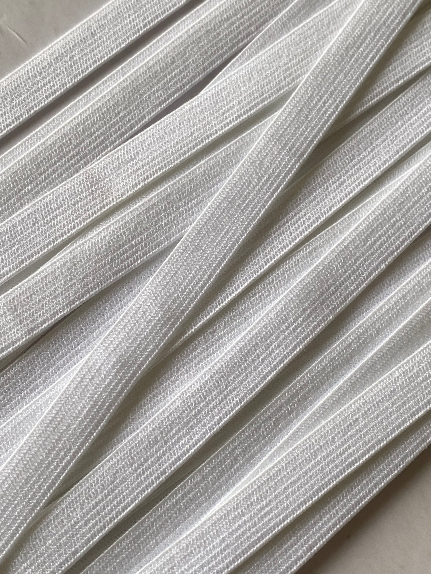 Élastique simple 8mm - blanc