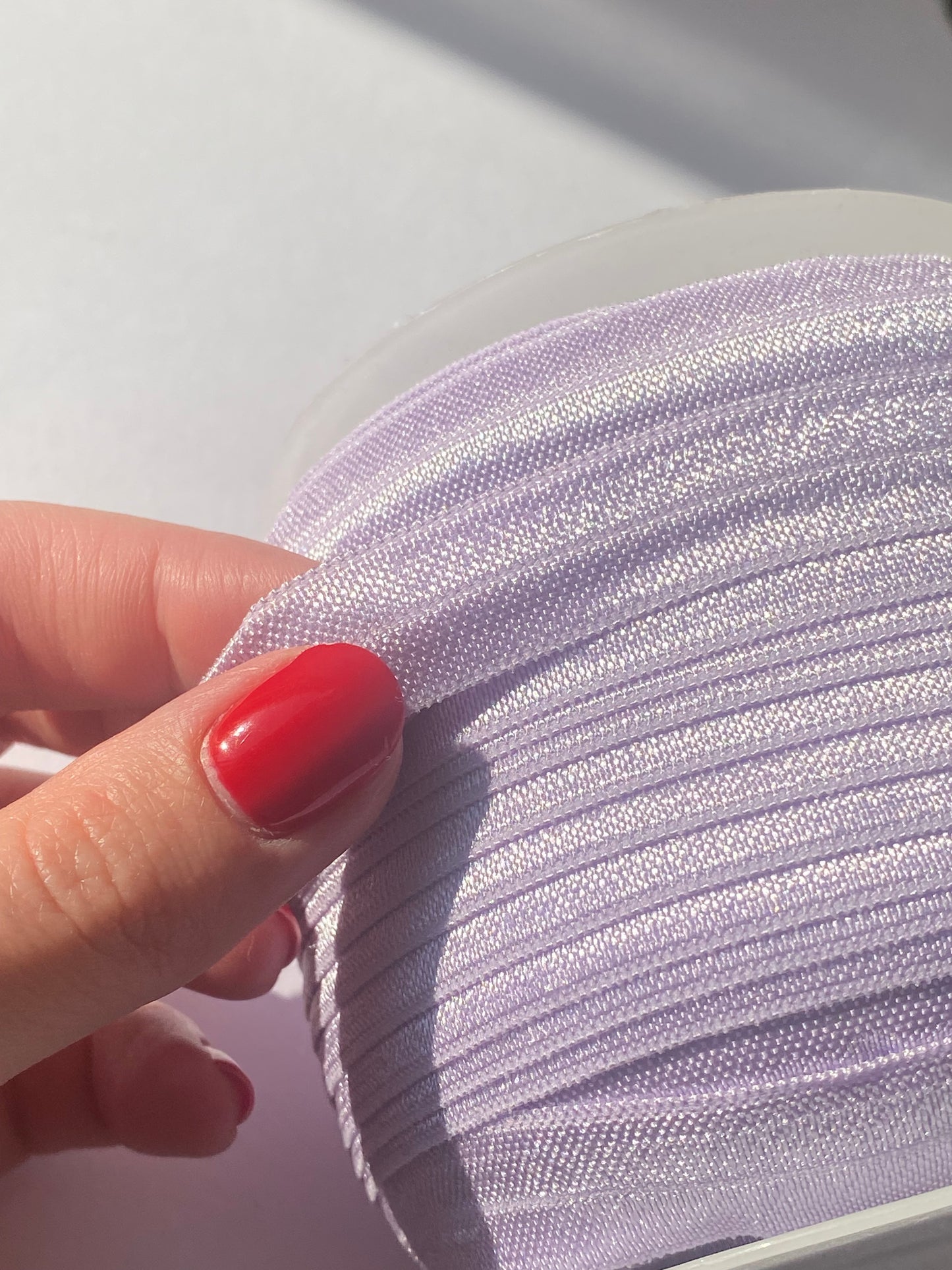 Biais satiné élastique - Lilac 15mm