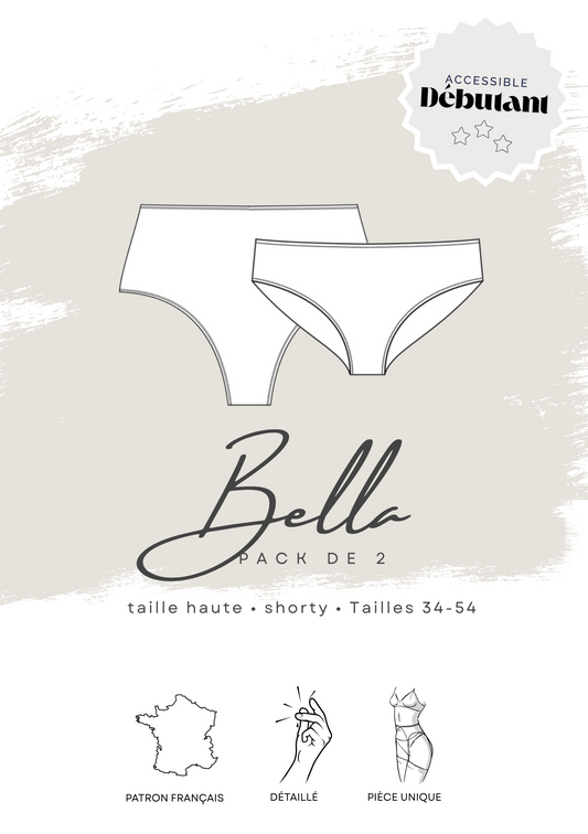 Patrons PDF (A4) - Culotte haute et shorty BELLA