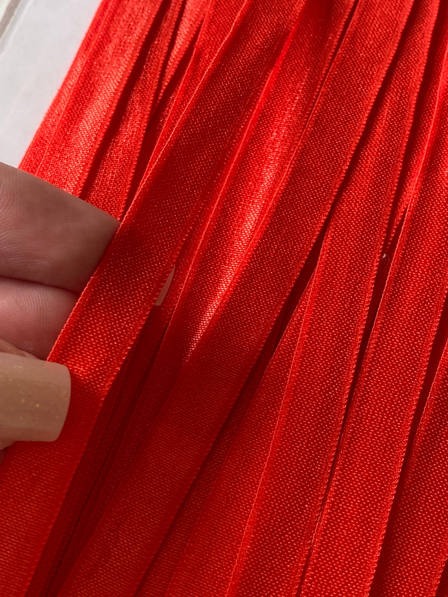 Élastique simple satiné 10mm - rouge