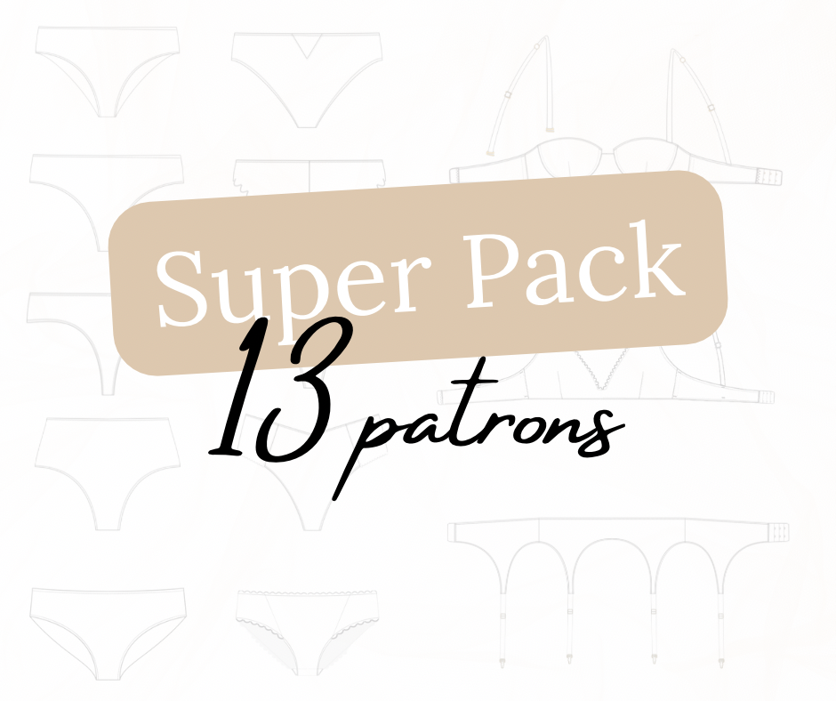 Pack prenium - 13 Patrons de couture lingerie