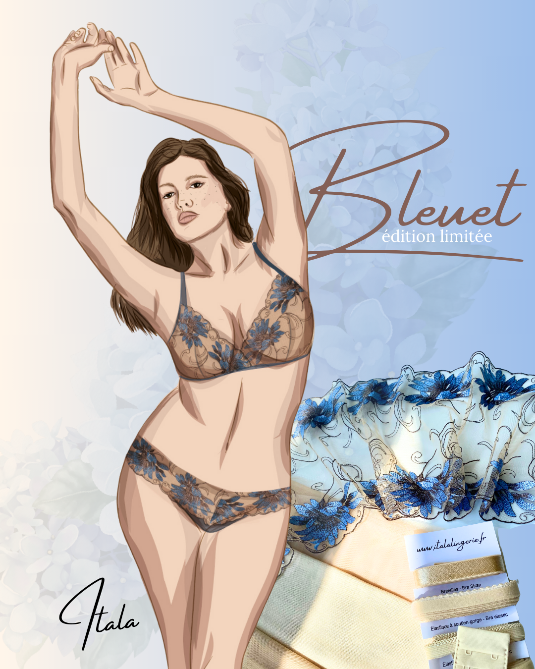 Coffret Bleuet + patron