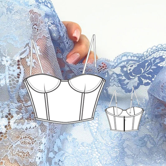 🎼Kit bustier Melodie — patron inclus