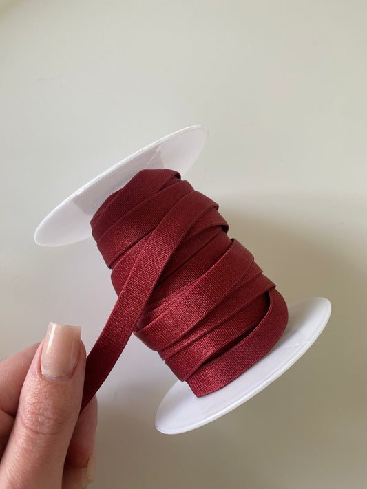 Bretelle soutien-gorge 10mm - Bordeaux