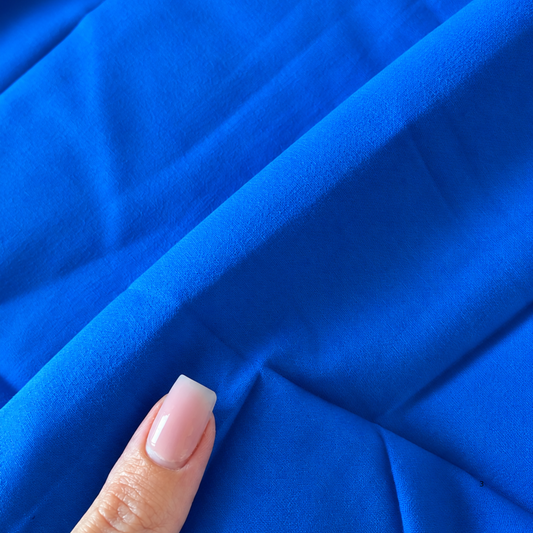 100% coton léger - Bleu roi
