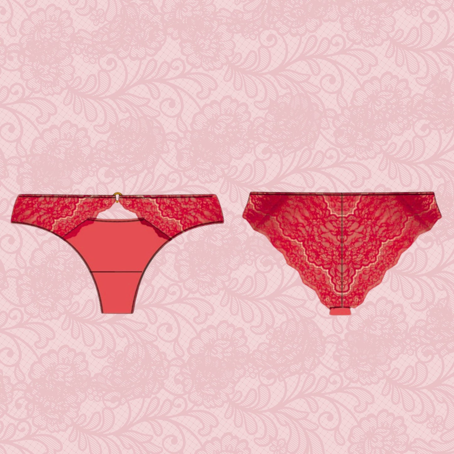 ❤️🔥Kit tanga Scandale — patron inclus