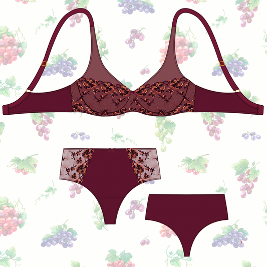 🍇 Coffret couture lingerie TOSCANA - Patrons pdf inclus