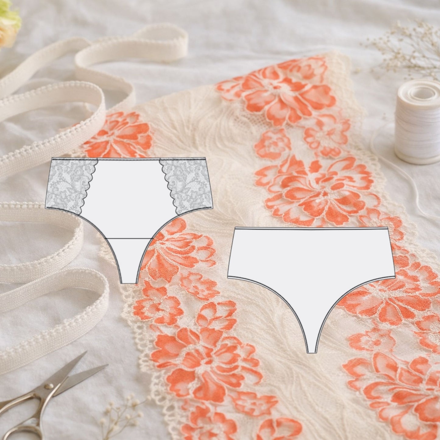 🪽Kit culotte haute Caprice — patron inclus