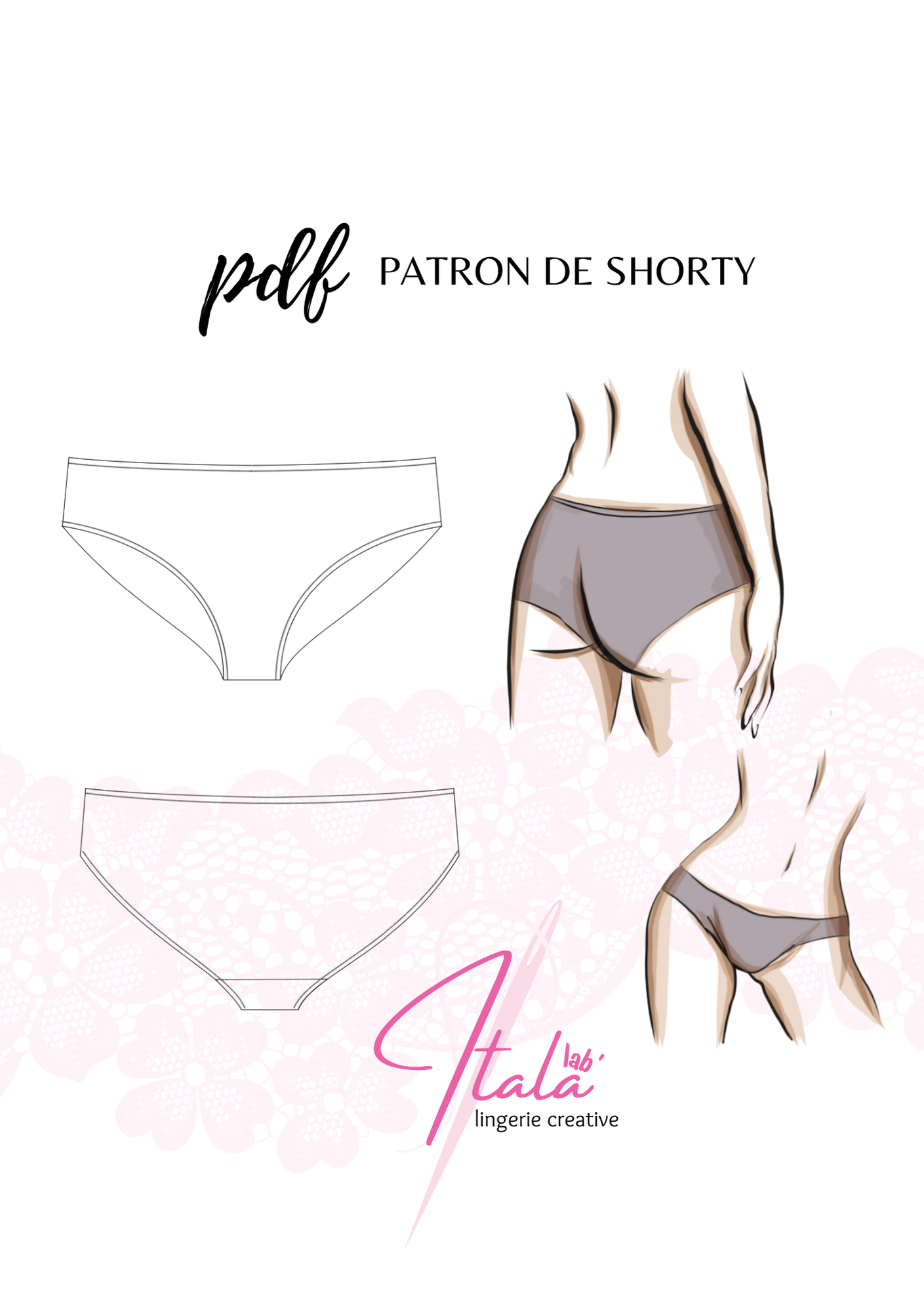 Patrons PDF (A4) - Culotte haute et shorty BELLA