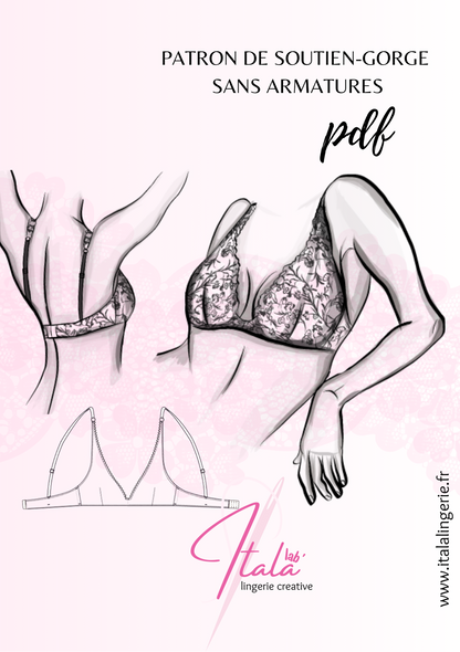 Patron PDF (A4) - Soutien-gorge sans armatures Evasion