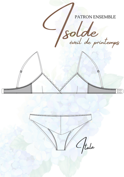 Pré-commandes - Patron imprimé - Ensemble ISOLDE (Éveil de Printemps)