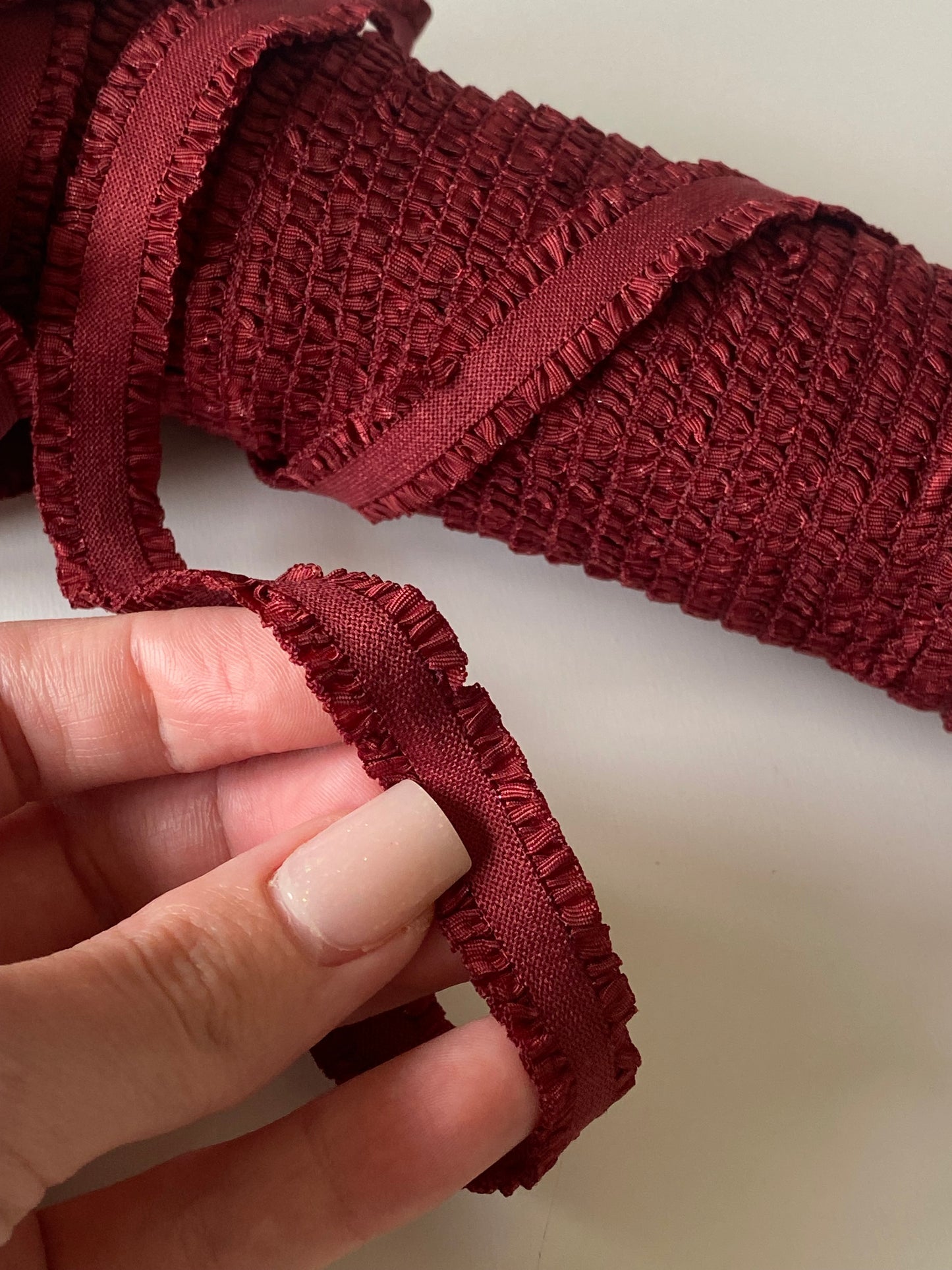 Élastique fantaisie 15mm - Bordeaux