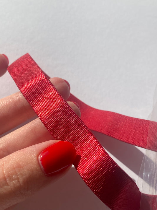 Bretelle soutien-gorge 15mm - Rouge