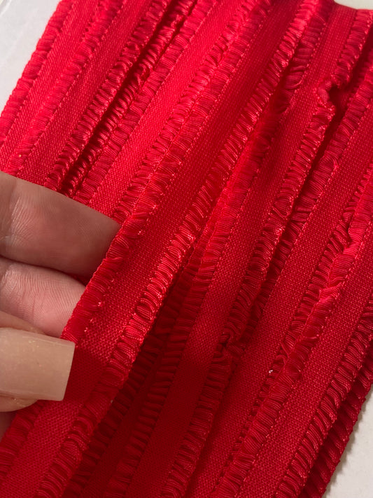 Élastique fantaisie 15mm - Rouge