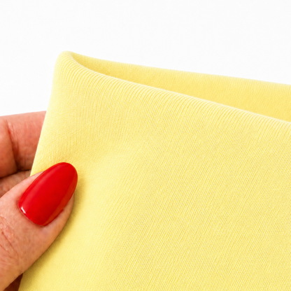 100% coton - Jaune pâle