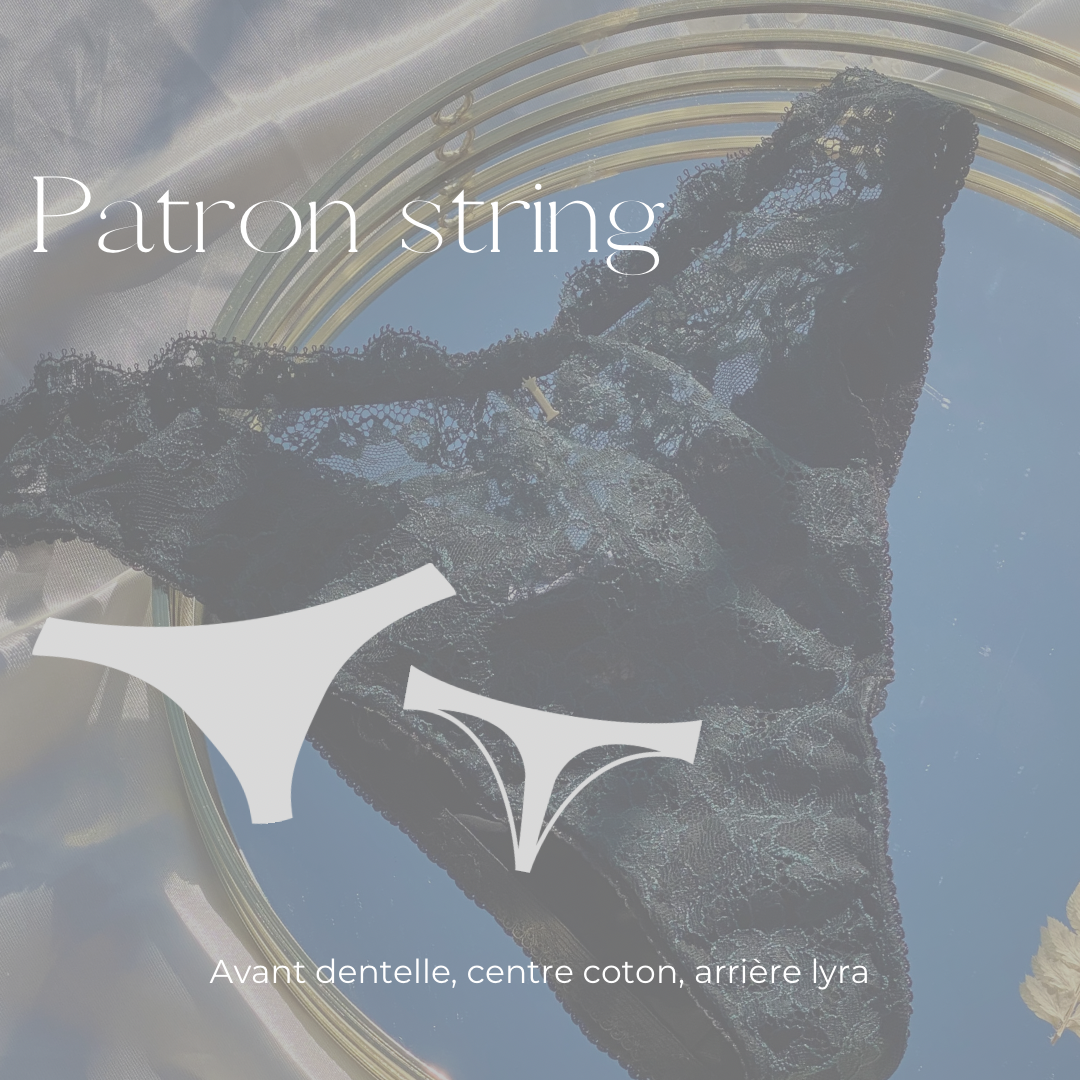 Patron string pack 5 tailles