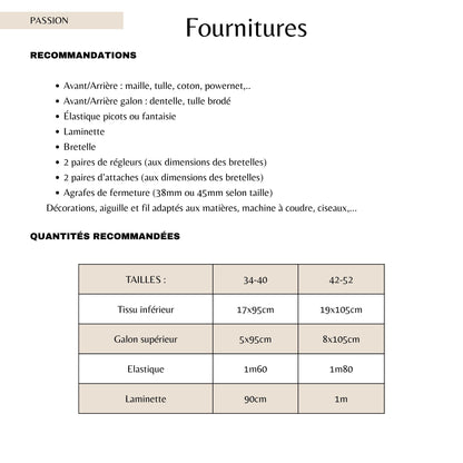 Patron PDF (A4) - Porte-jarretelles PASSION