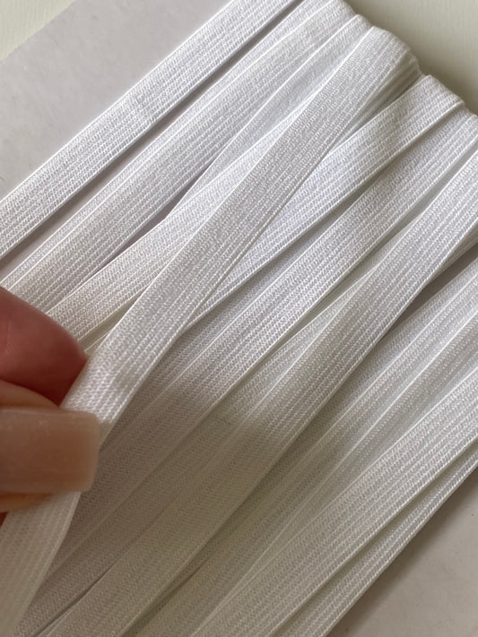 Élastique simple 8mm - blanc
