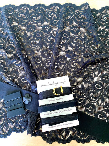 Coffret couture lingerie - Frisson triangle et tanga dentelle