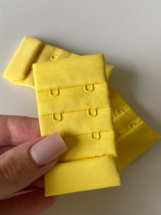 Agrafes soutien-gorge 38mm - Jaune