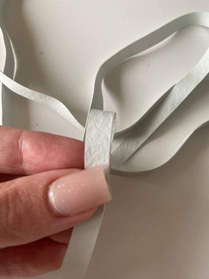 Laminette caoutchouc 8mm - blanc