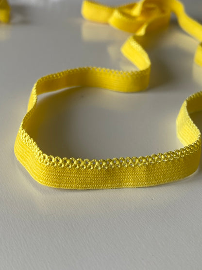 Élastique à culotte picot 10mm - Jaune
