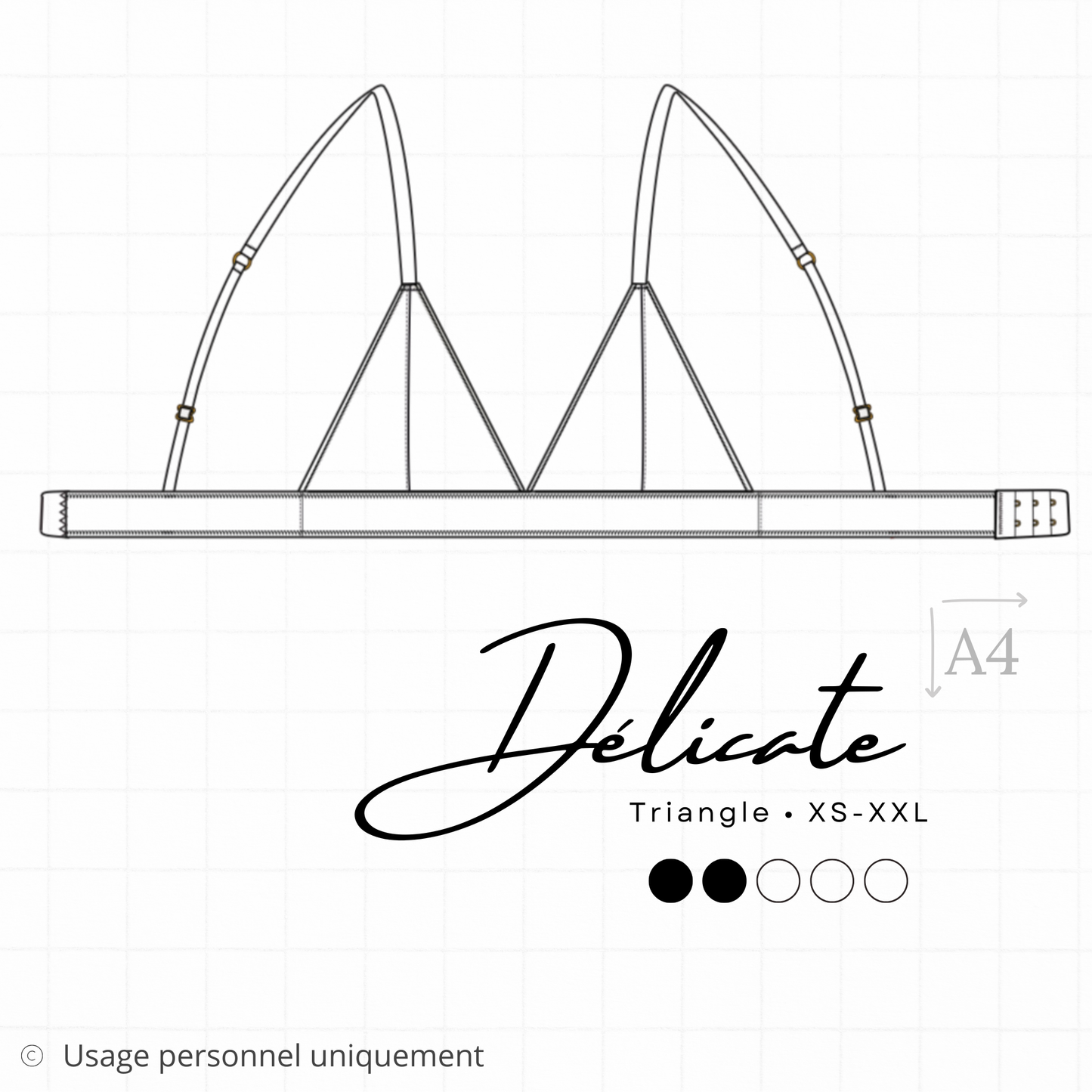 Coffret couture lingerie - Frisson triangle et tanga dentelle