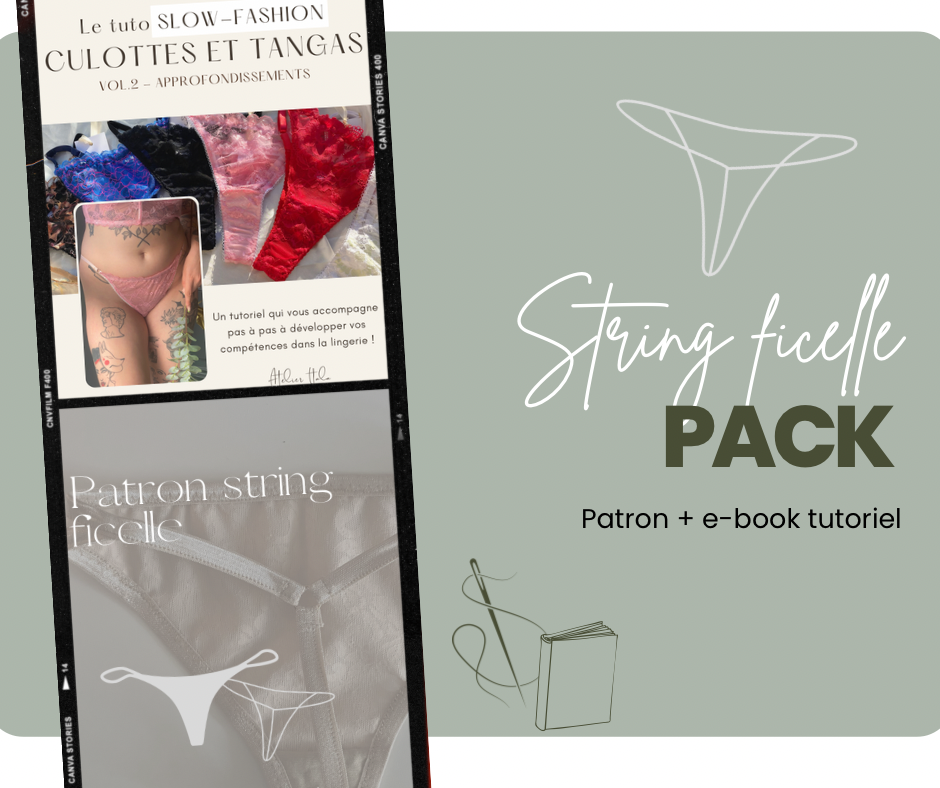 Pack patron + e-book STRING FICELLE