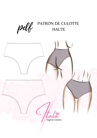 Patrons PDF (A4) - Culotte haute et shorty BELLA