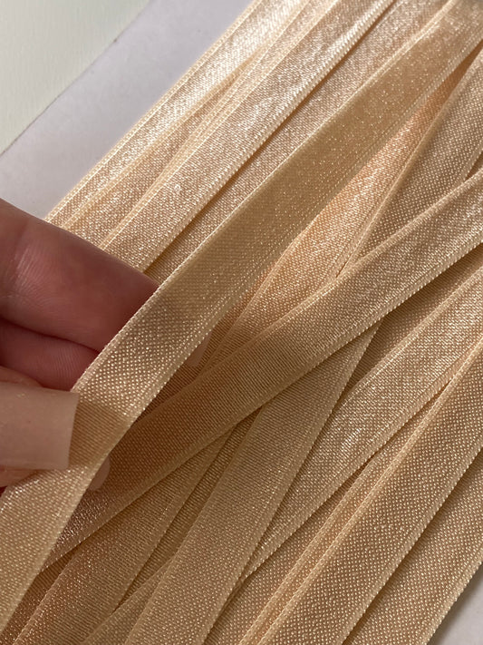Élastique simple satiné 10mm - beige