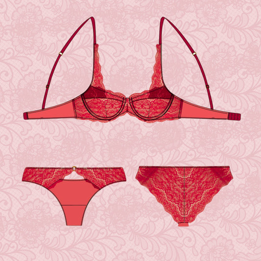 ❤️‍🔥Scandale - Coffret couture de lingerie avec patrons inclus