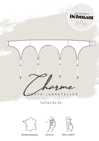 Patron PDF (A4) - Porte-jarretelles CHARME