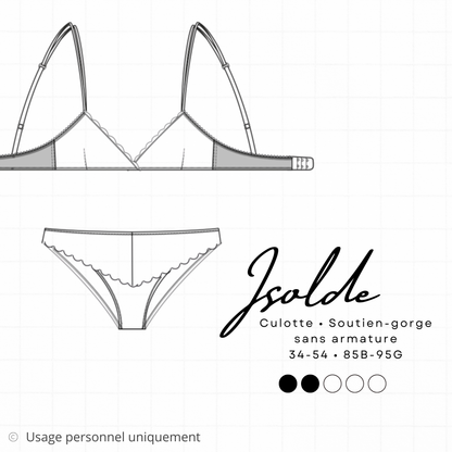 Patron imprimé - Ensemble ISOLDE (Éveil de Printemps)