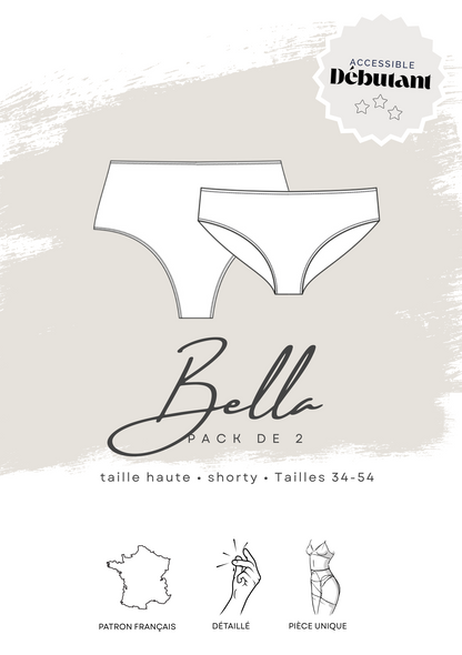 Patrons PDF (A4) - Culotte haute et shorty BELLA