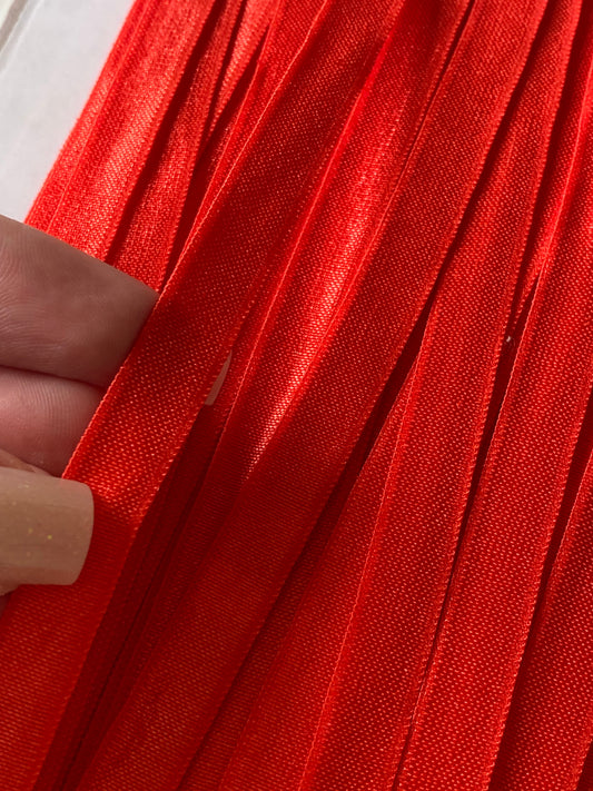 Élastique simple satiné 10mm - rouge