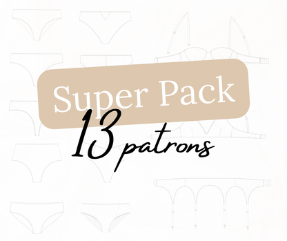 Pack prenium - 13 Patrons de couture lingerie