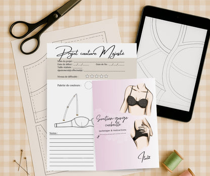 Patron PDF (A4) - Soutien-gorge corbeille MAJESTÉ