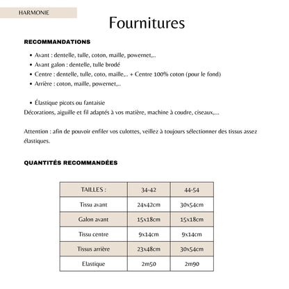 Patron PDF (A4) - String HARMONIE