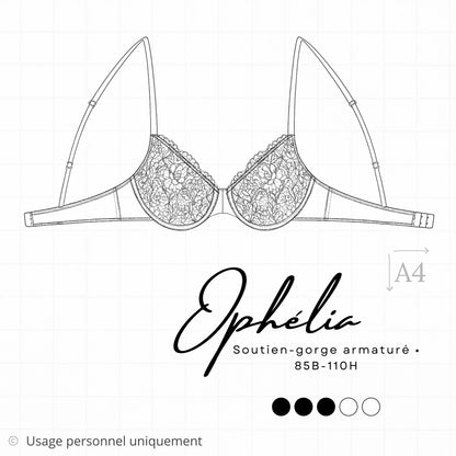 Patron PDF (A4) - Soutien-gorge OPHÉLIA