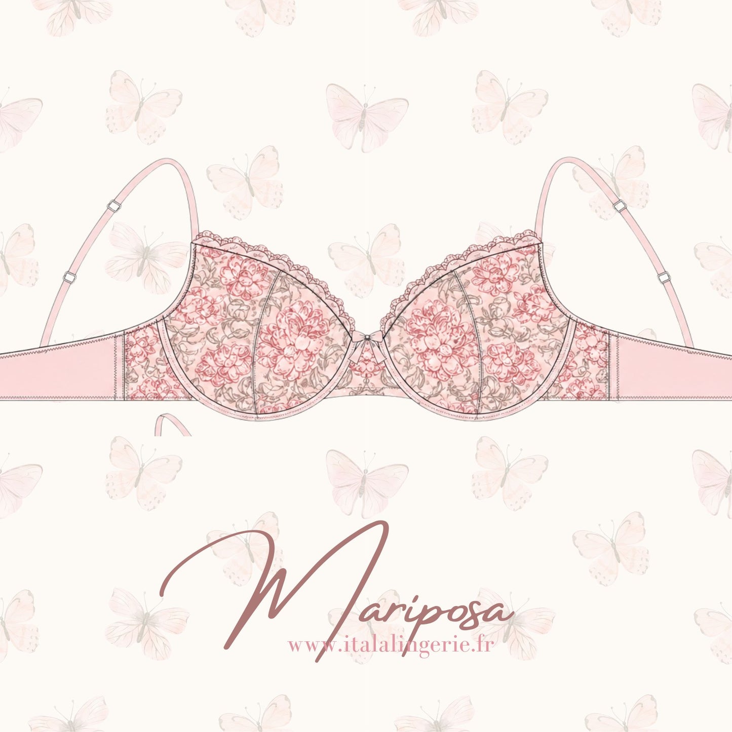 🦋Kit soutien-gorge Mariposa — patron pdf inclus