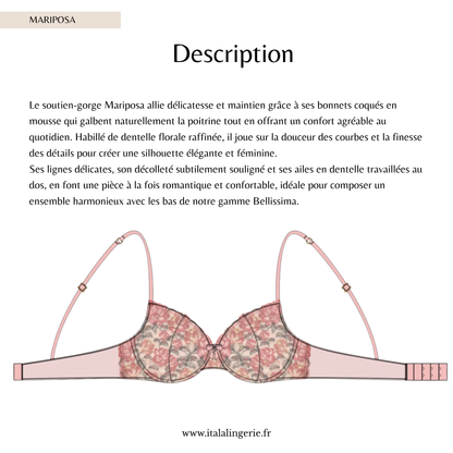 Patron PDF (A4) - Soutien-gorge MARIPOSA