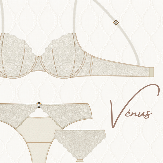 💫 Coffret couture lingerie VÉNUS - Patrons pdf inclus