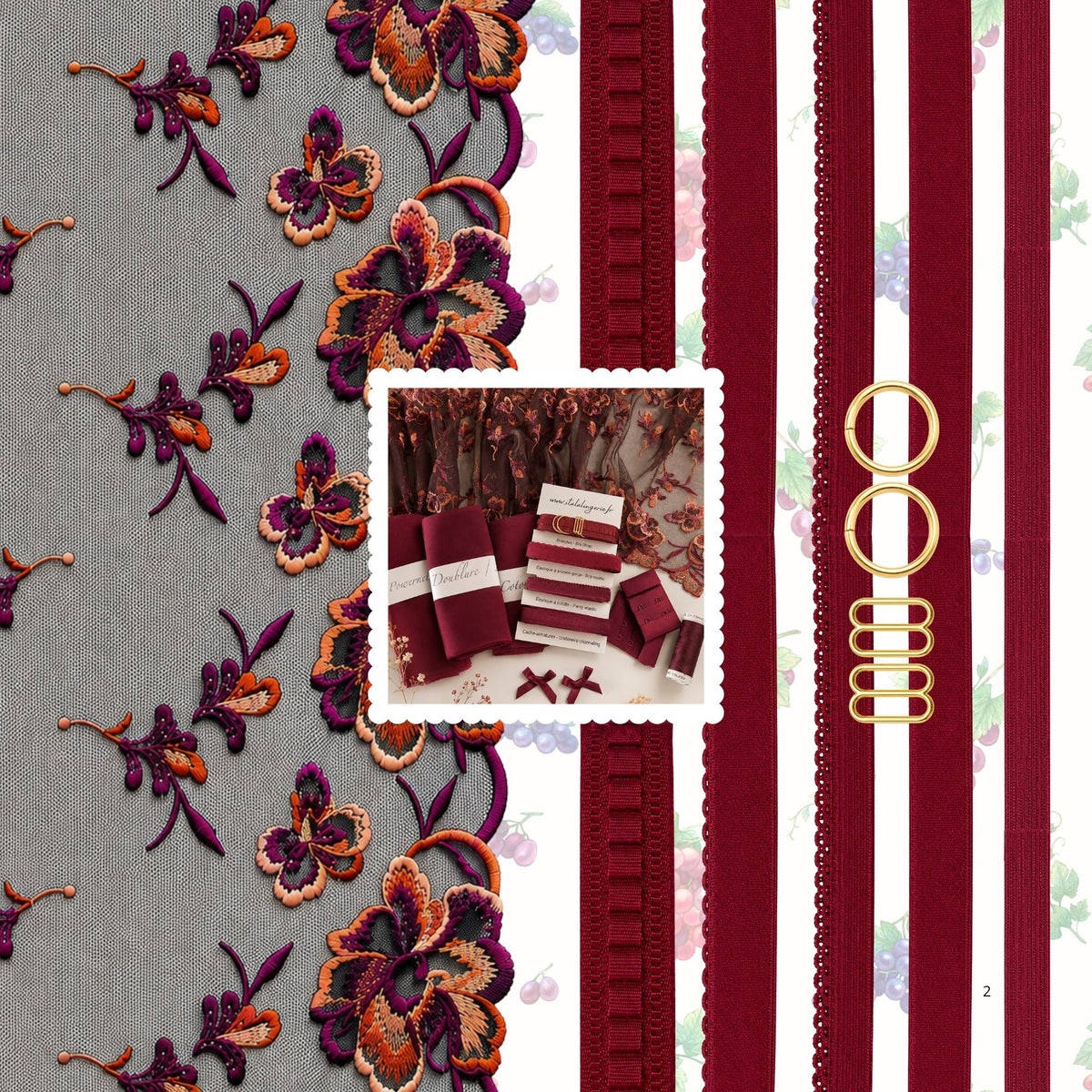 🍇 Coffret couture lingerie TOSCANA - Patrons pdf inclus