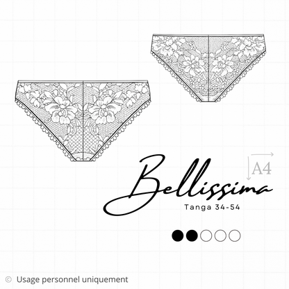 Coffret couture lingerie - Frisson triangle et tanga dentelle